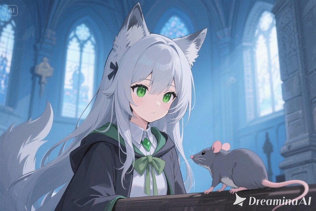 ステラちゃんとネズミ