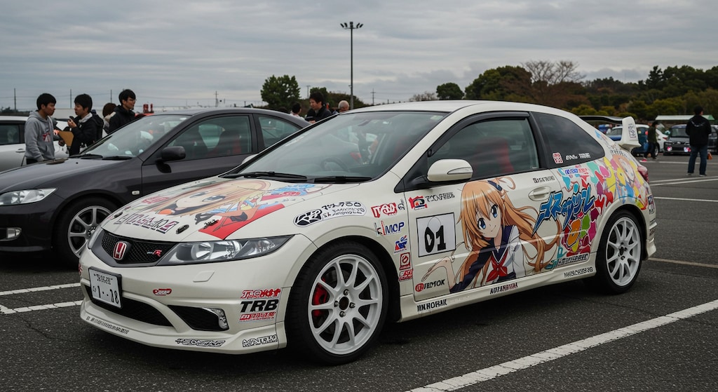 アニメ痛車シビックタイプR