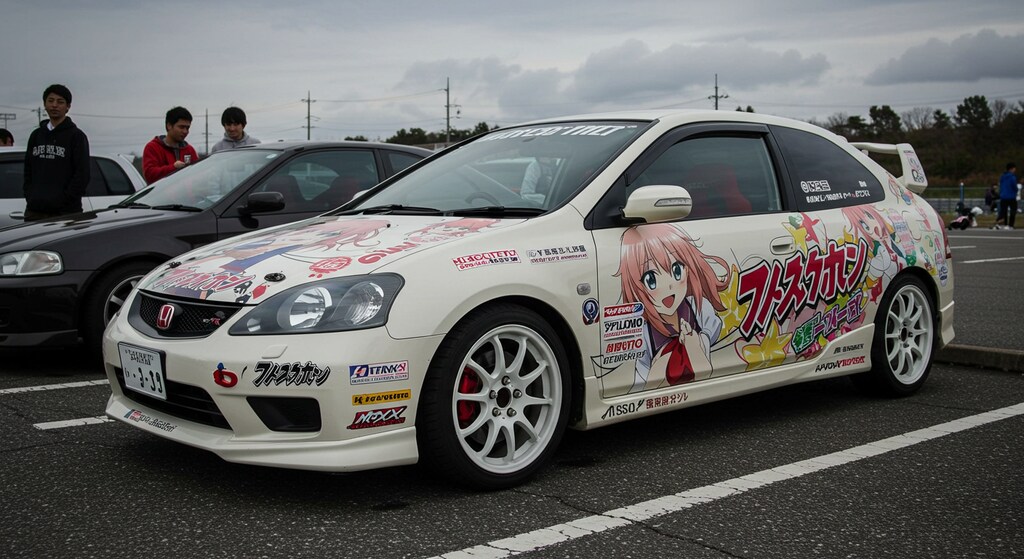アニメ痛車シビックタイプR