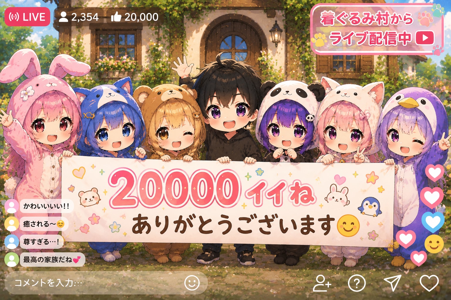 20,000いいね、ありがとうございました☺️