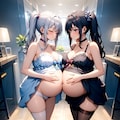 白黒双子妊婦‎(　˙ ؂ ˙　) 9枚目