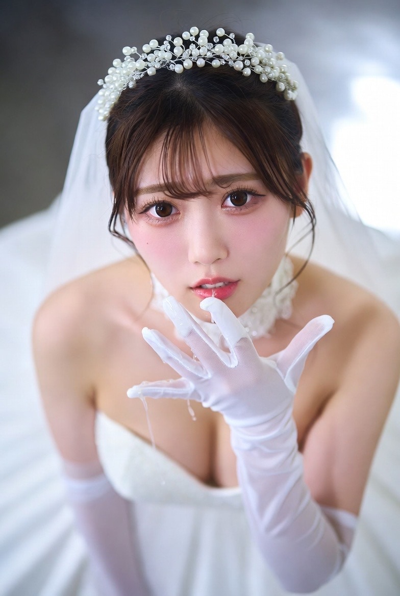 花嫁、汚れた指先