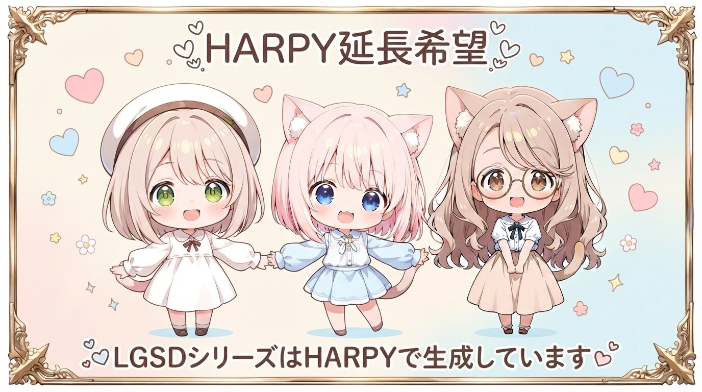 HARPY延長希望♡ | の人気AIイラスト・グラビア