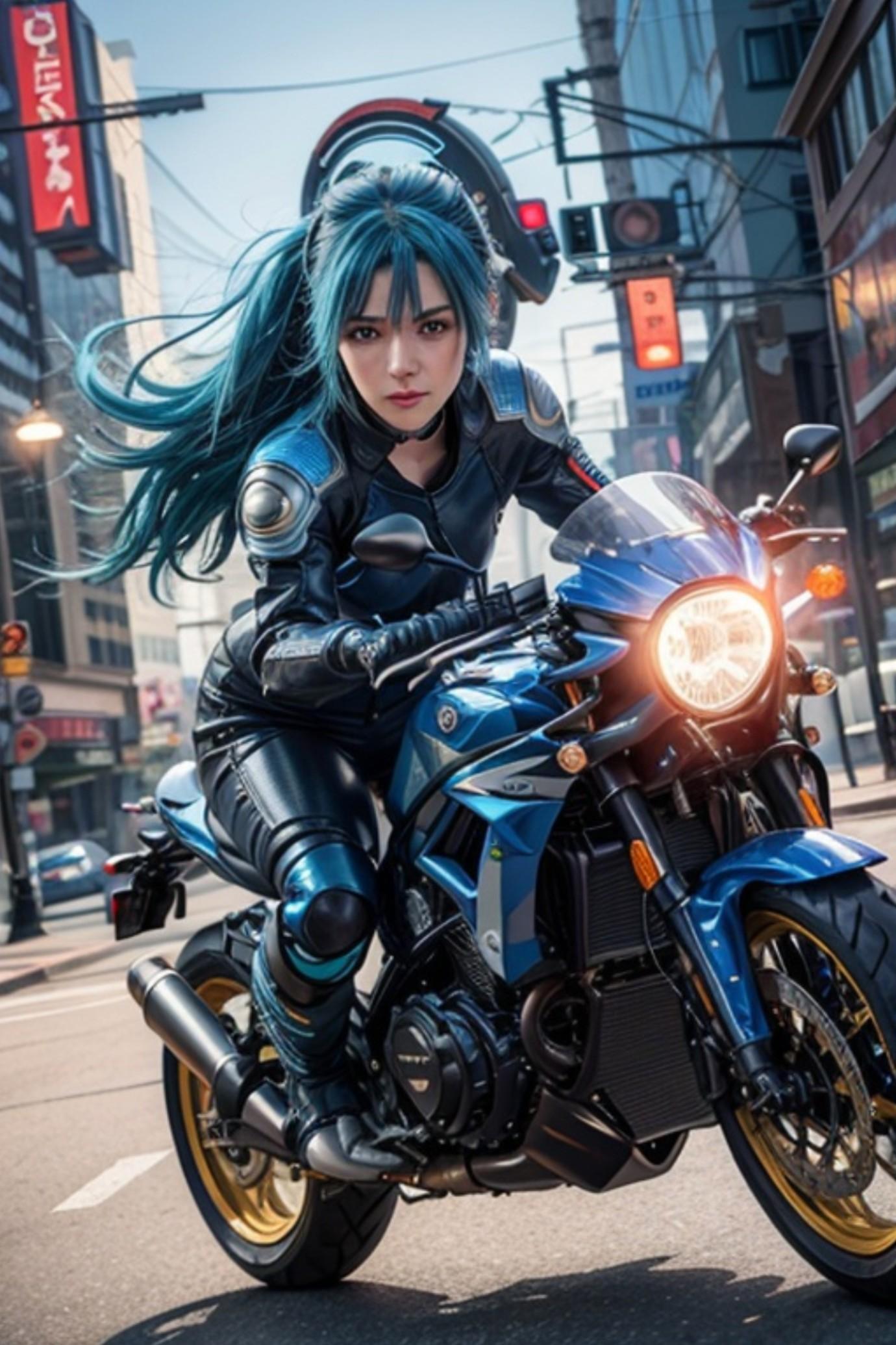 青髪のライダー