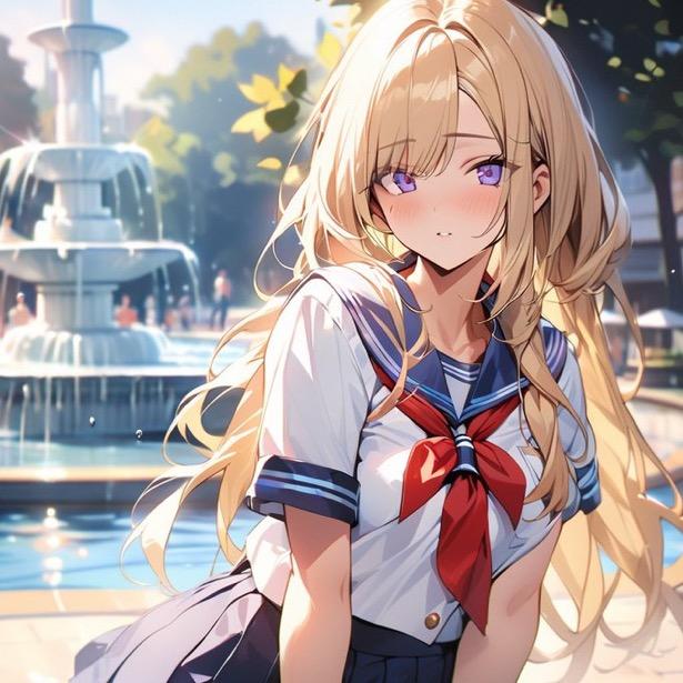 結菜(ゆな)と制服デート | の人気AIイラスト・グラビア