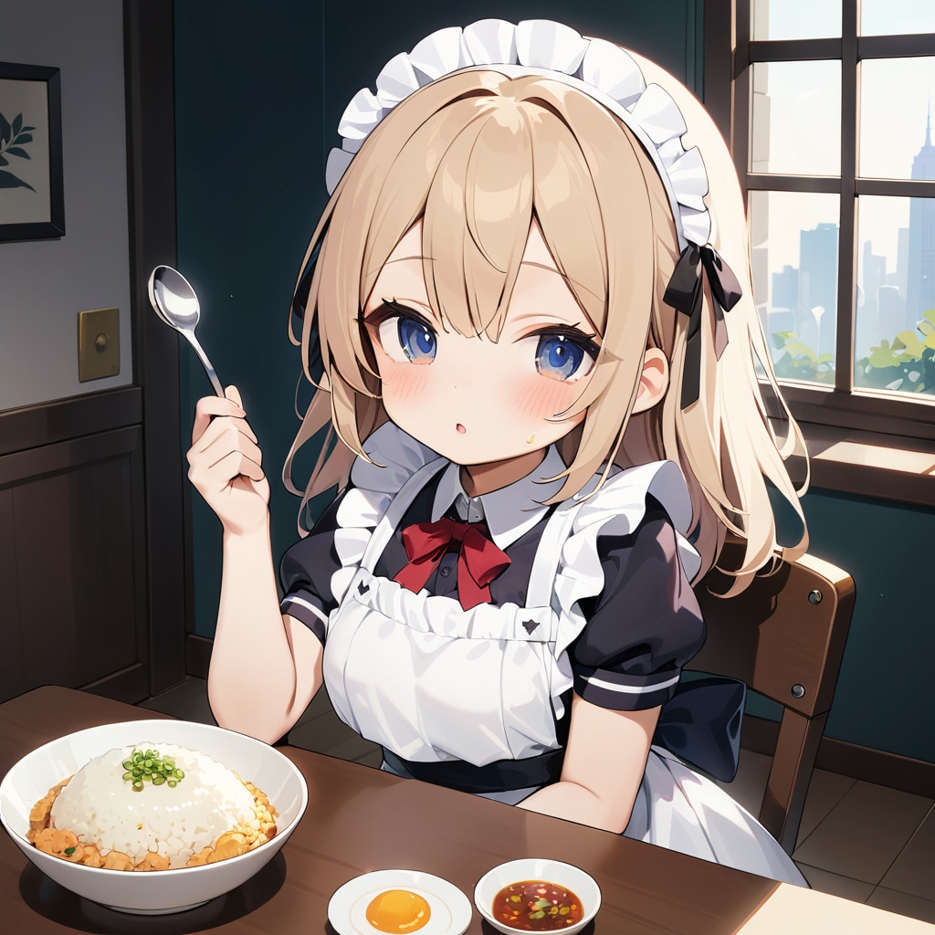 EMERALDのチャーハンを食べてくれないメイドさん