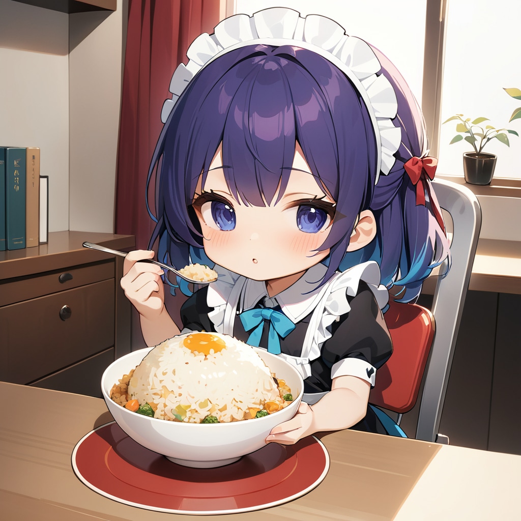 EMERALDのチャーハンを食べてくれないメイドさん