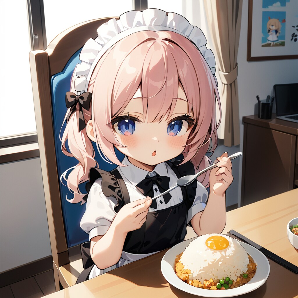 EMERALDのチャーハンを食べてくれないメイドさん