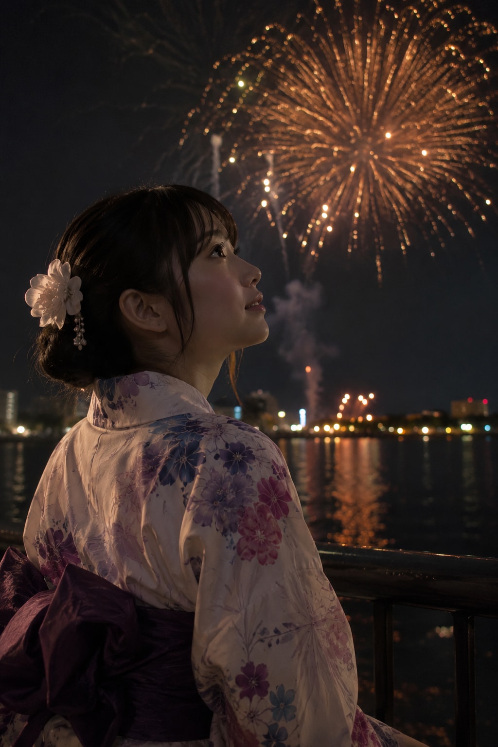 華と花火