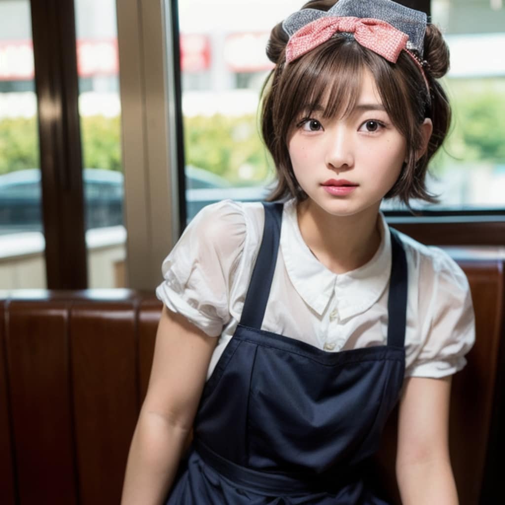 喫茶店の看板娘