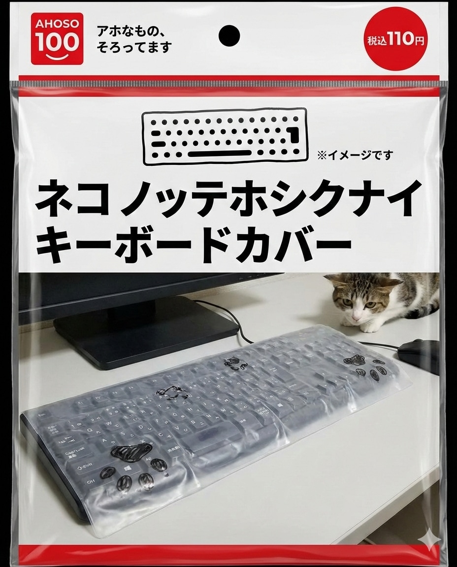 猫対策キーボカバー