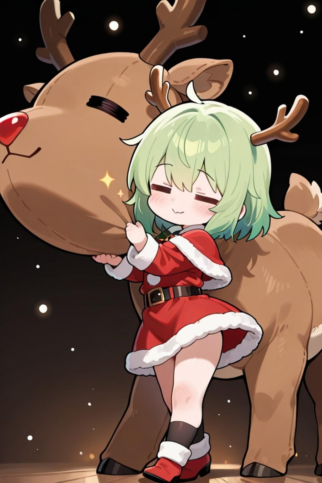 緑髪のサンタちゃん