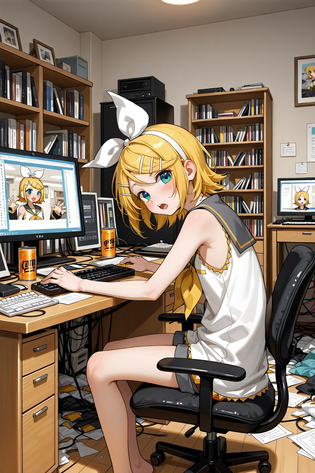 鏡音リン８４ | の人気AIイラスト・グラビア