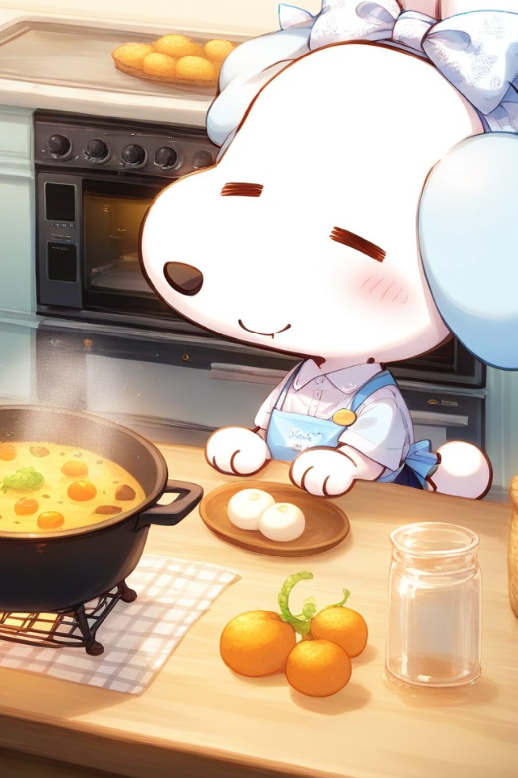 【エプロン】イヌーピー３ | の人気AIイラスト・グラビア