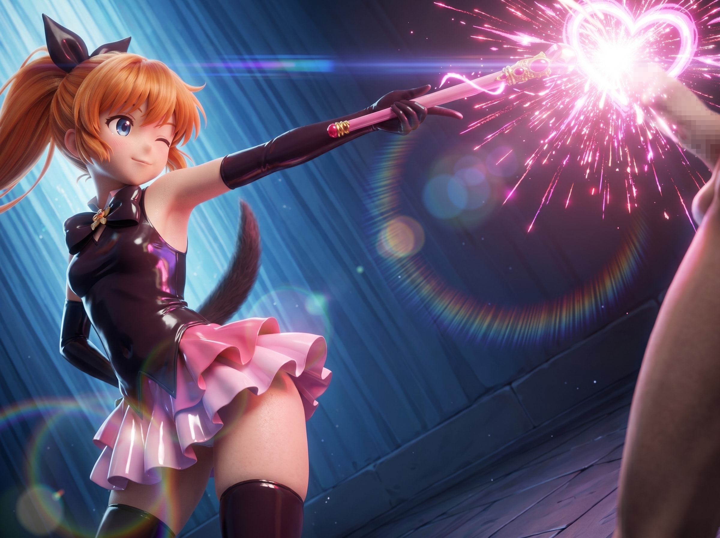 種も仕掛けもないことをお許しください(強制射精魔法)-3D版🪄💫