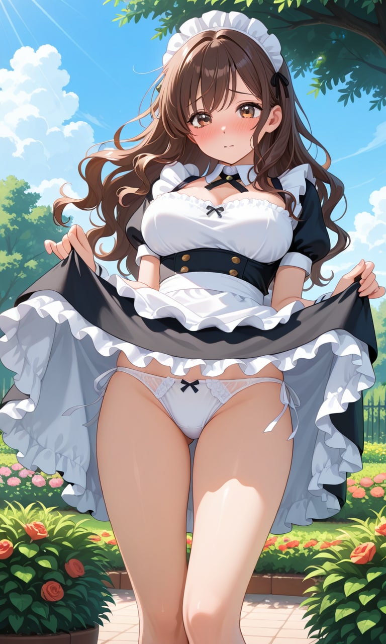 パンチラメイド千秋ちゃん