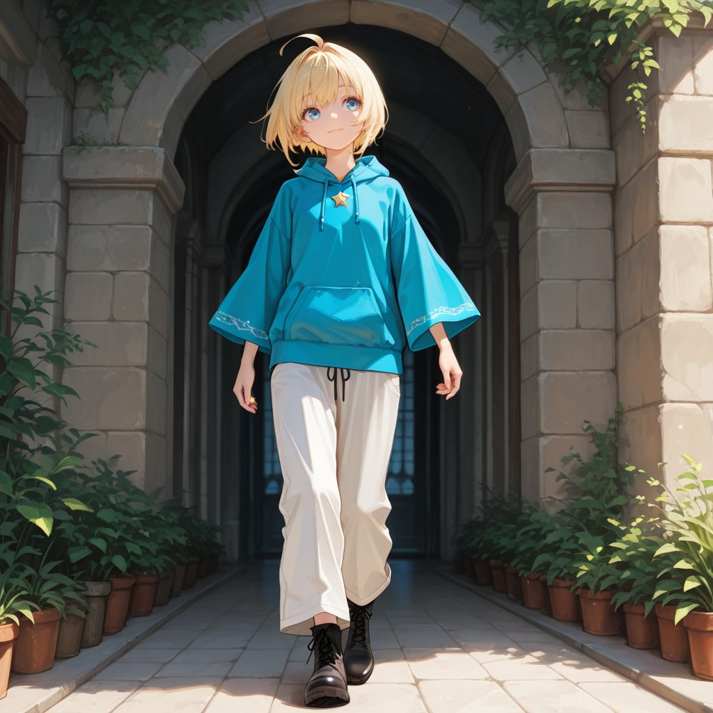 カジュアルスタイルなシスターさん