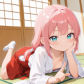 巫女さん休憩中（３枚あるよ） 3枚目