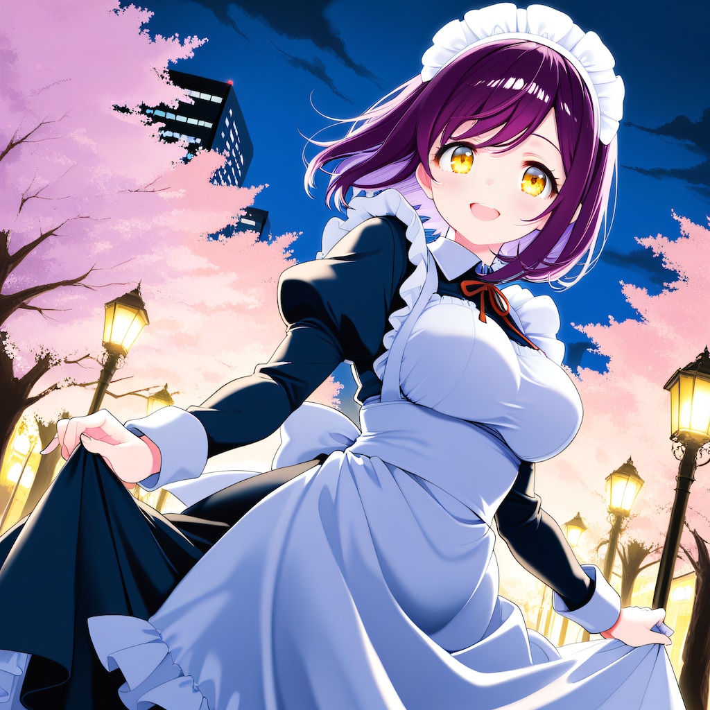 こんばんは（挨拶メイドの芽衣ちゃん）