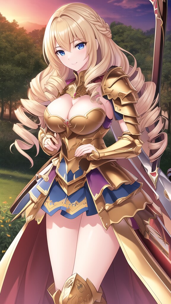 金髪縦ロールお嬢様姫騎士