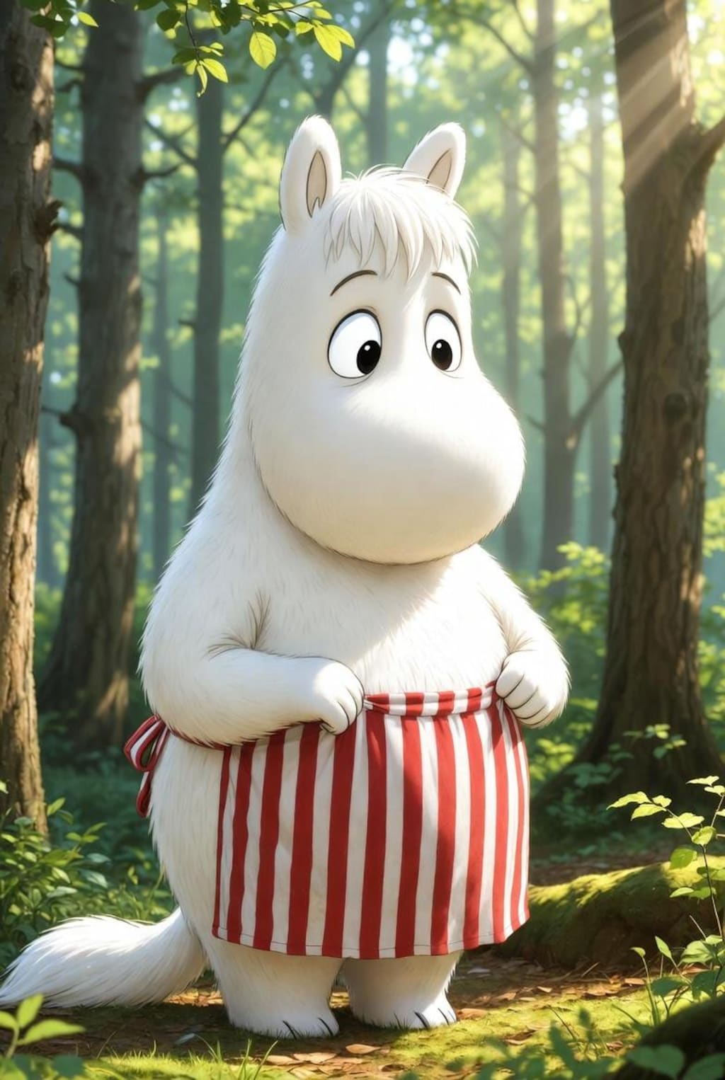 ママの裸エプロン