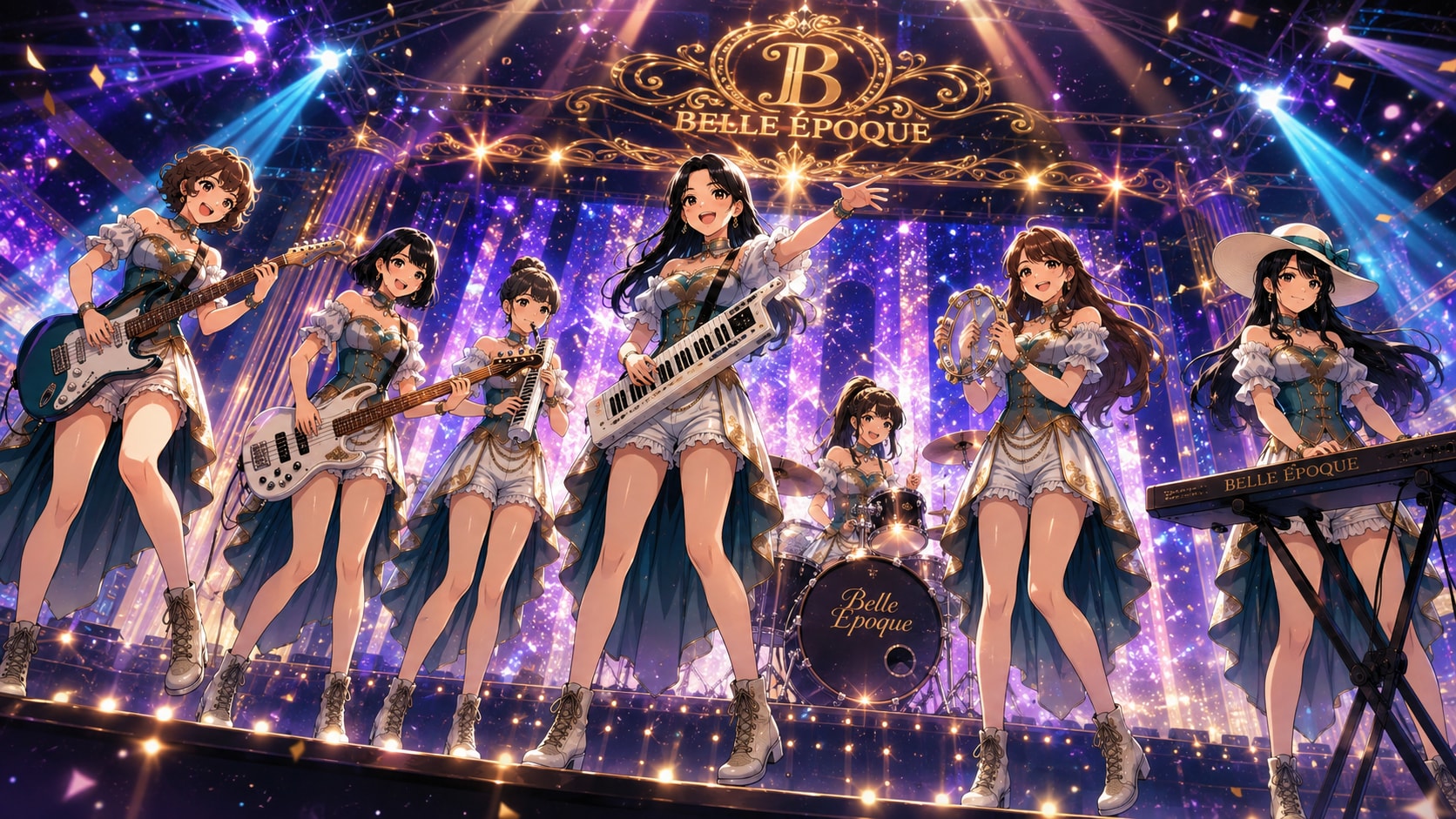 アイドルのコンサートT風景をチャットGPT・ジェミニ・コパイロットの順に表示してみる（チャットGPT・ジェミニ・コパイロット）
