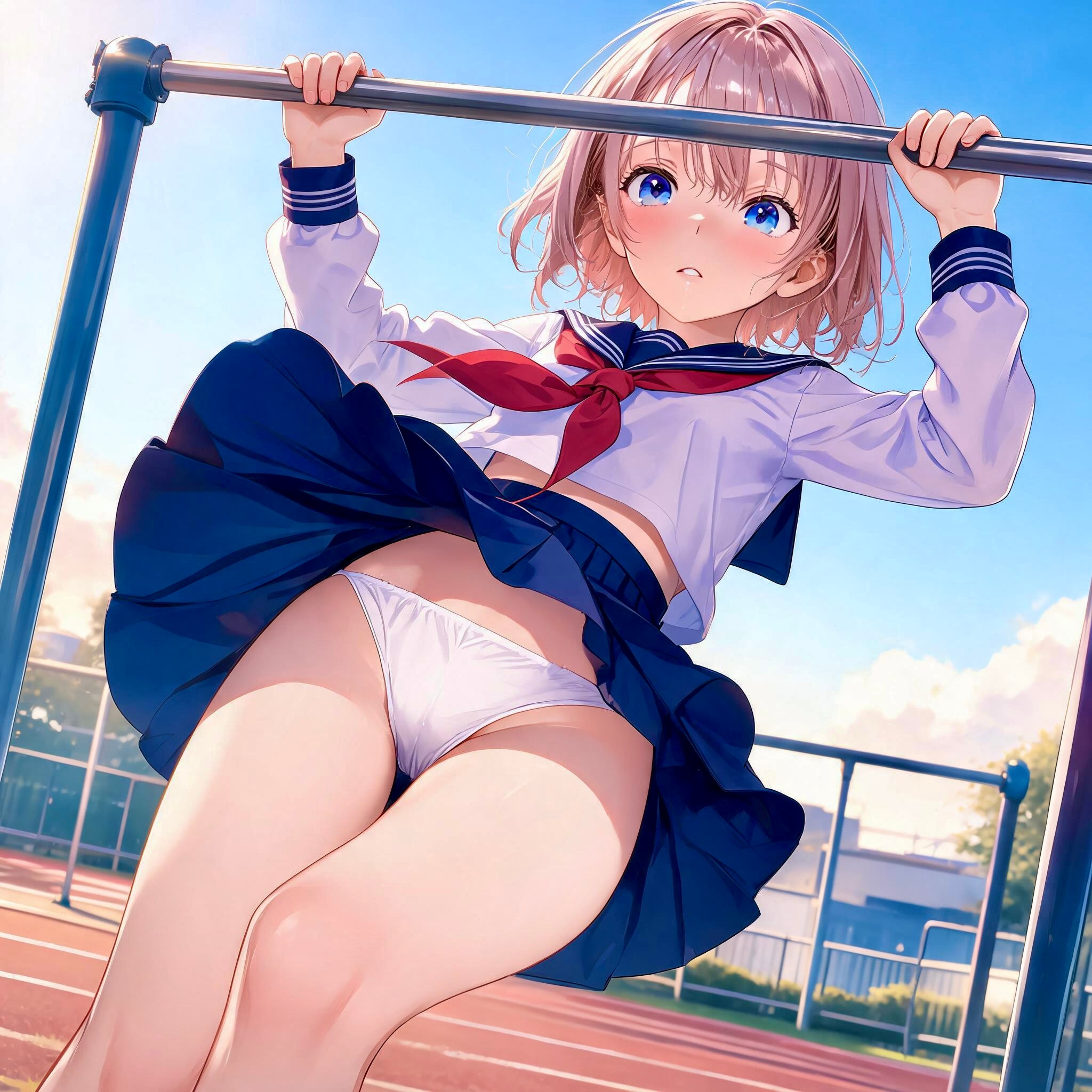 TRICKちゃんは鉄棒が得意