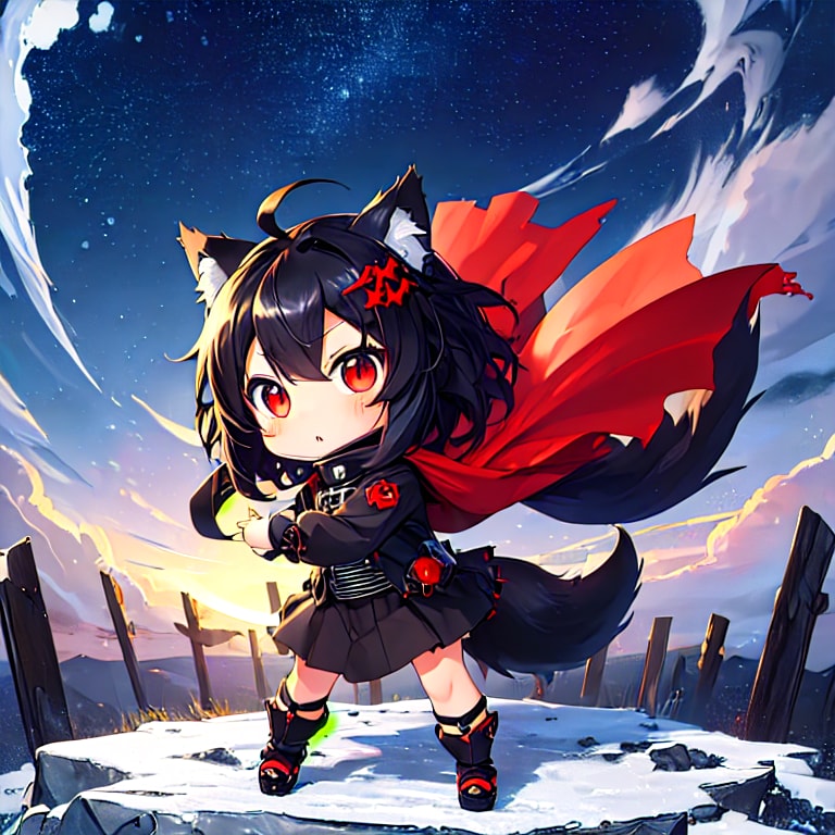 荒野のちび狼 | の人気AIイラスト・グラビア