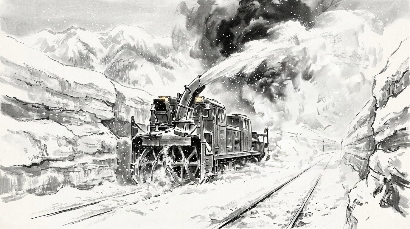 除雪作業列車 | の人気AIイラスト・グラビア