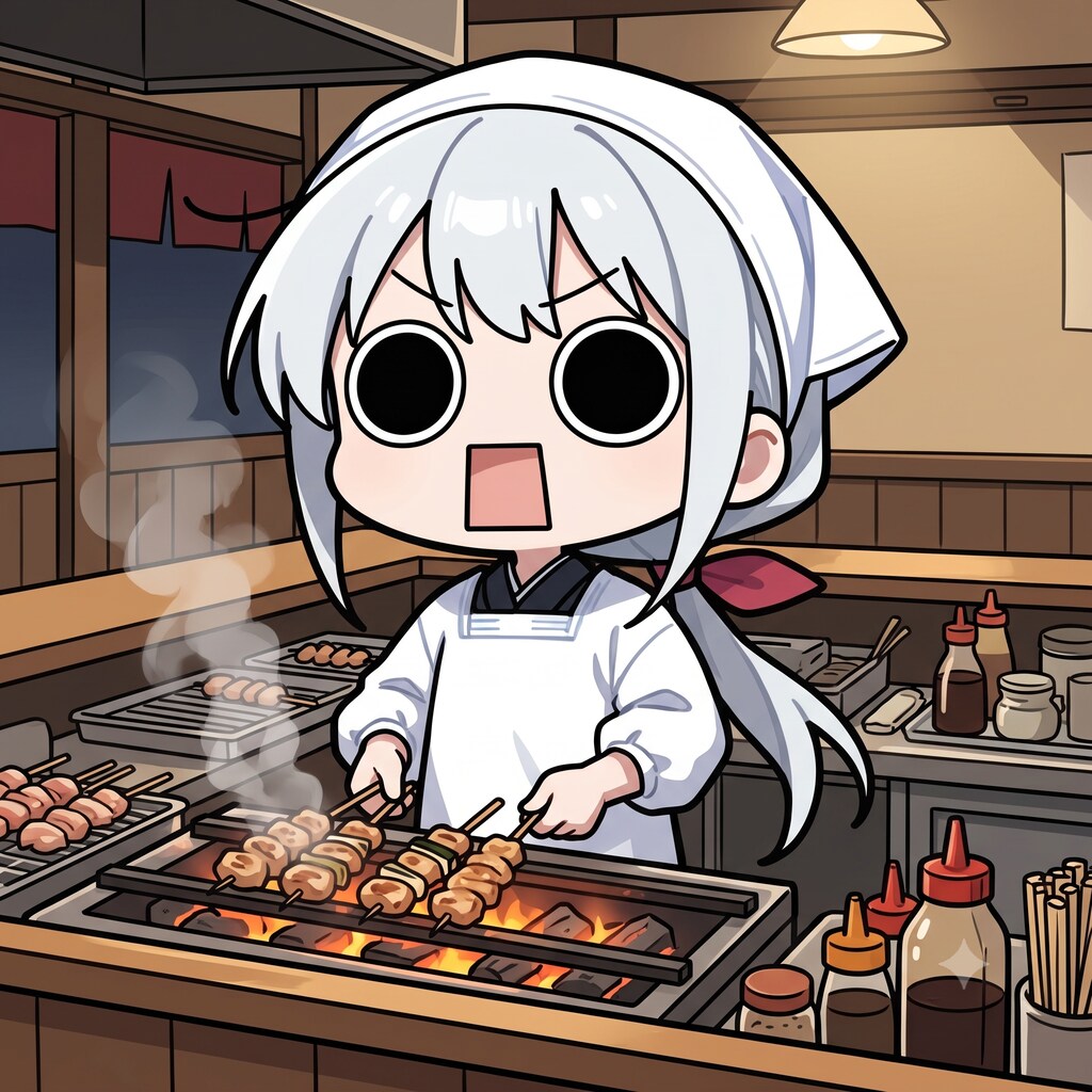 焼鳥を焼くえらいこっちゃ嬢