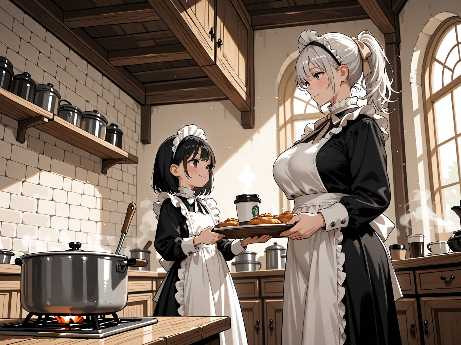 食事の支度中 | の人気AIイラスト・グラビア