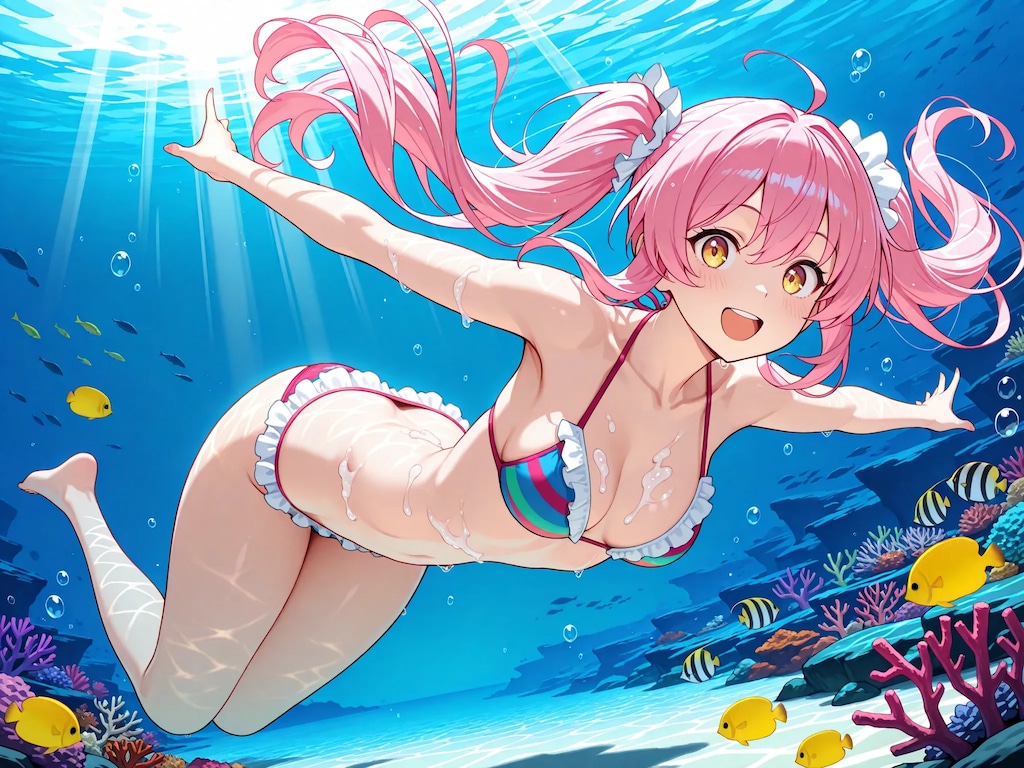 水中詰め合わせ 女の子が水に入ってると癒される編