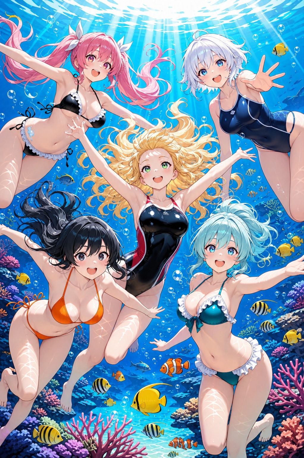 水中詰め合わせ 女の子が水に入ってると癒される編