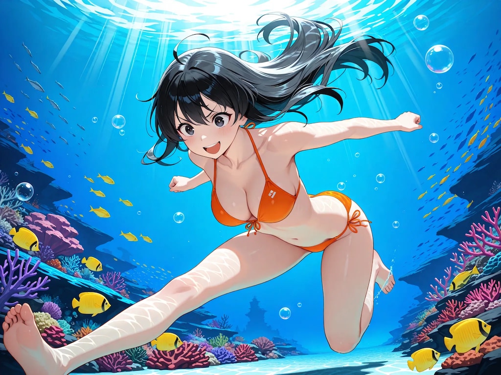 水中詰め合わせ 女の子が水に入ってると癒される編