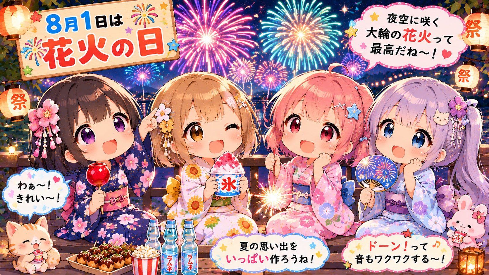 今日は何の日？（20260801固定イベ＋チビお姉複）の生成（ＡI推論不使用）