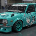 510ブルーバード初音ミク痛車 3枚目