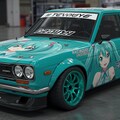 510ブルーバード初音ミク痛車 2枚目