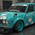 510ブルーバード初音ミク痛車 4枚目