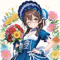 45000いいねありがとうございます　～眼鏡三つ編みロリ衣装姉妹～ 2枚目