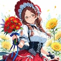 45000いいねありがとうございます　～眼鏡三つ編みロリ衣装姉妹～ 9枚目