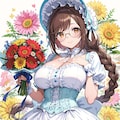 45000いいねありがとうございます　～眼鏡三つ編みロリ衣装姉妹～ 5枚目