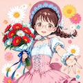 45000いいねありがとうございます　～眼鏡三つ編みロリ衣装姉妹～ 6枚目