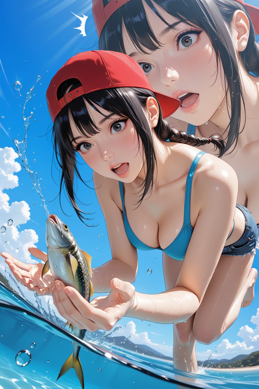 Beautiful Basket Girl（バスケ女子【マネージャー／魚取り篇】）
