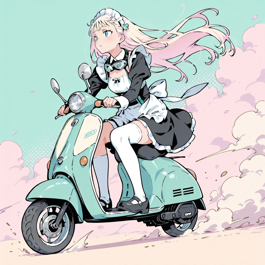 春風とメイドさん