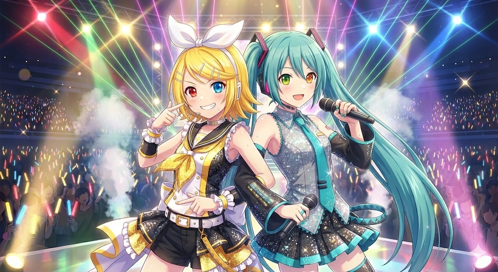 リンさんカラコンでオッドアイ２✨