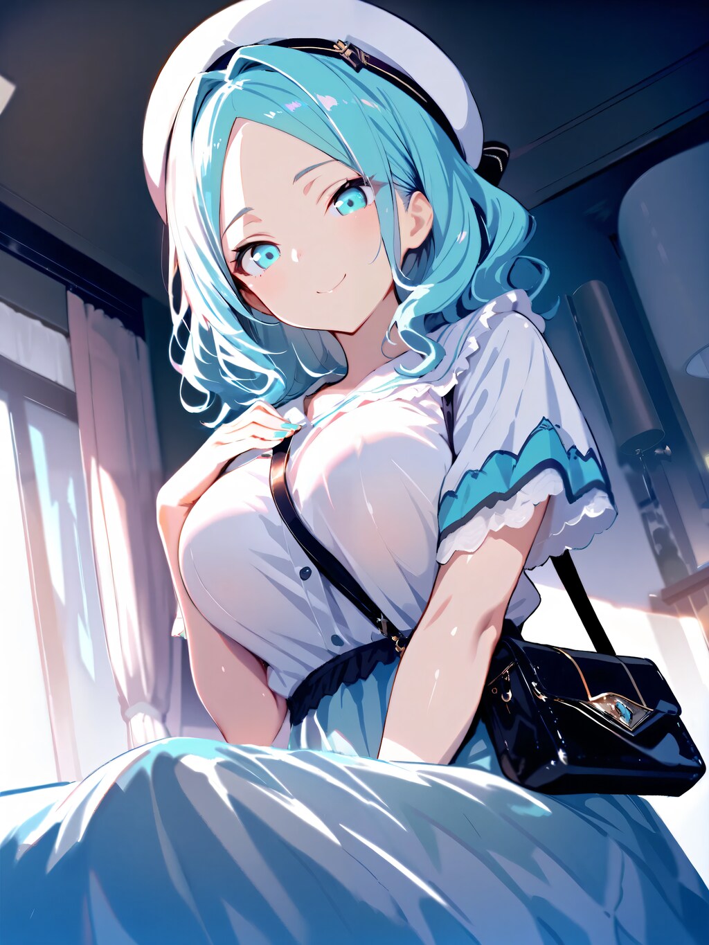 ロングスカートが似合うお姉さん