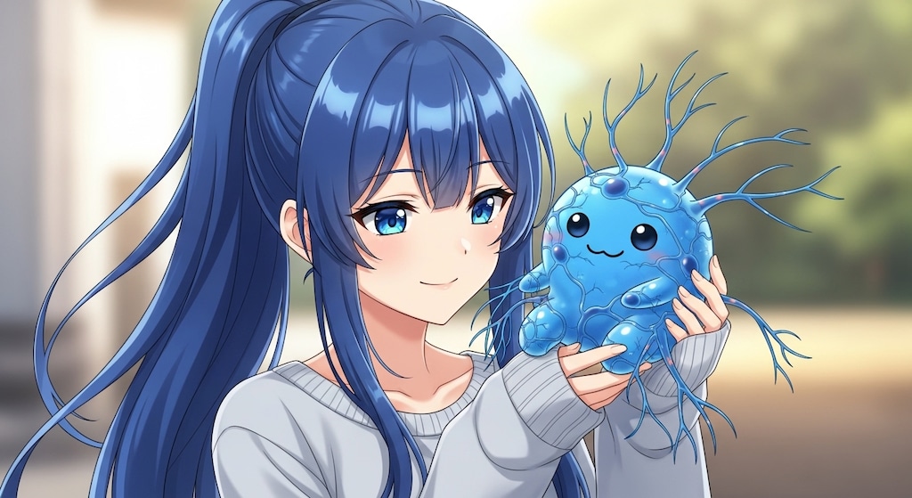 青ぽにちゃんと ニューロブルー