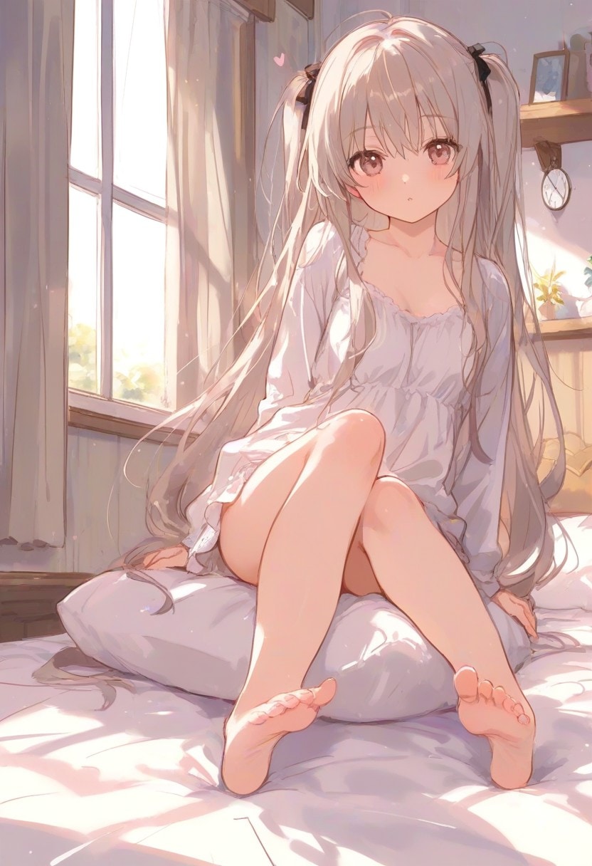 少女の部屋(水彩タッチ)(146)