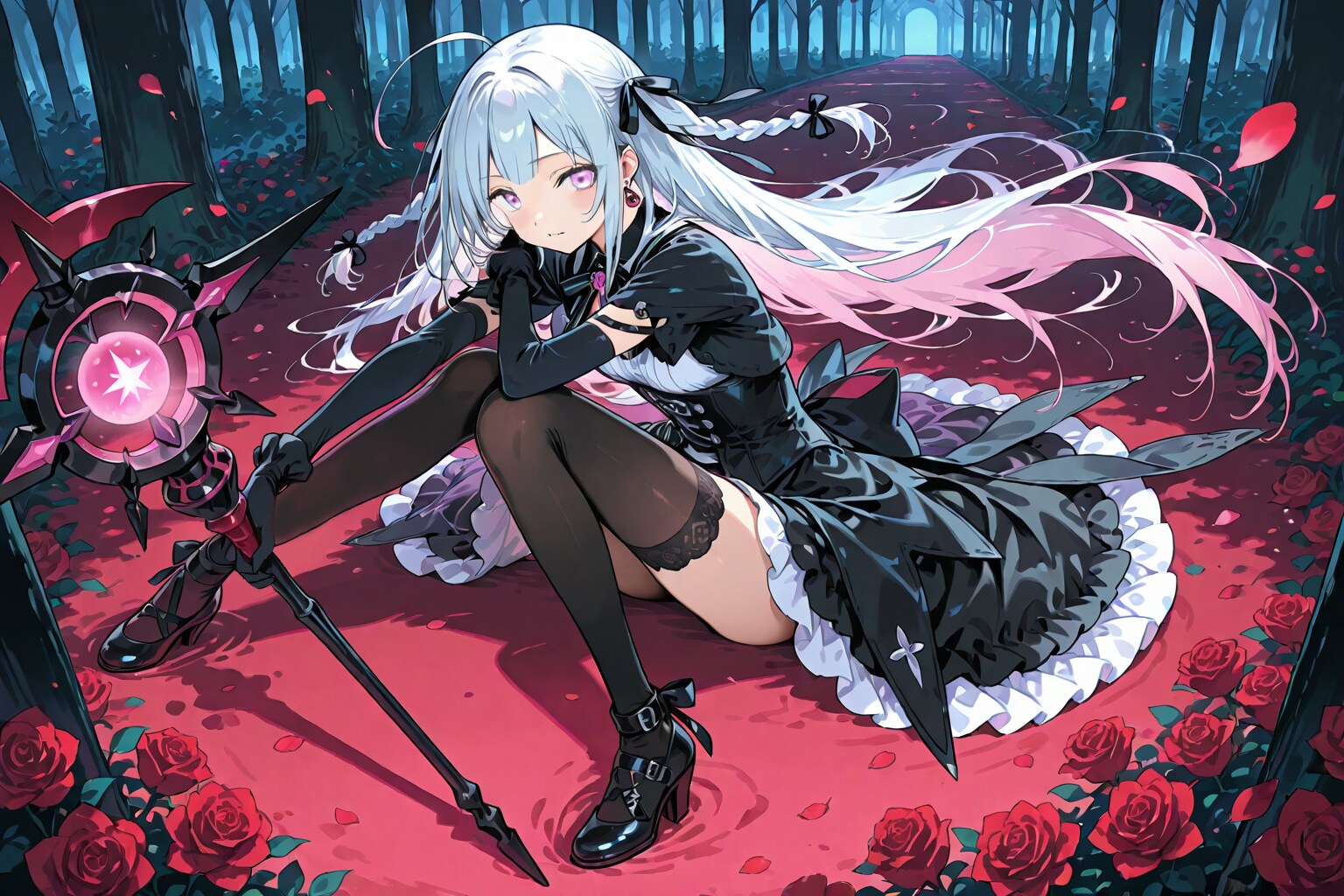 深森へ誘う深紅