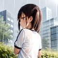 突然の雨 8枚目